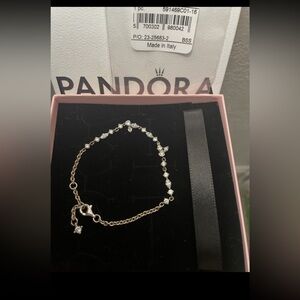 Pandora Gold Bracelet with Sparkling Accents